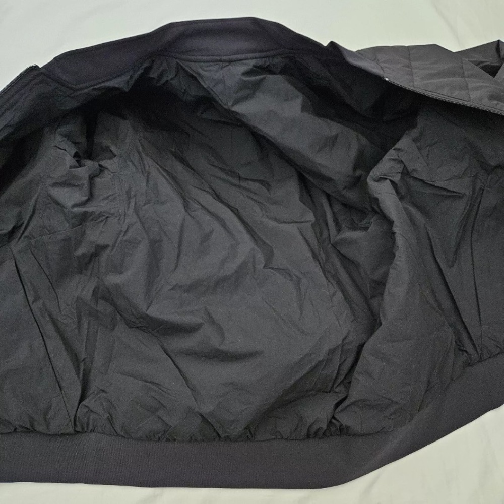 Lululemon Switch Over Bomber Jacket BLK Black Reversible Men's Size Medium - Picture 7 of 10